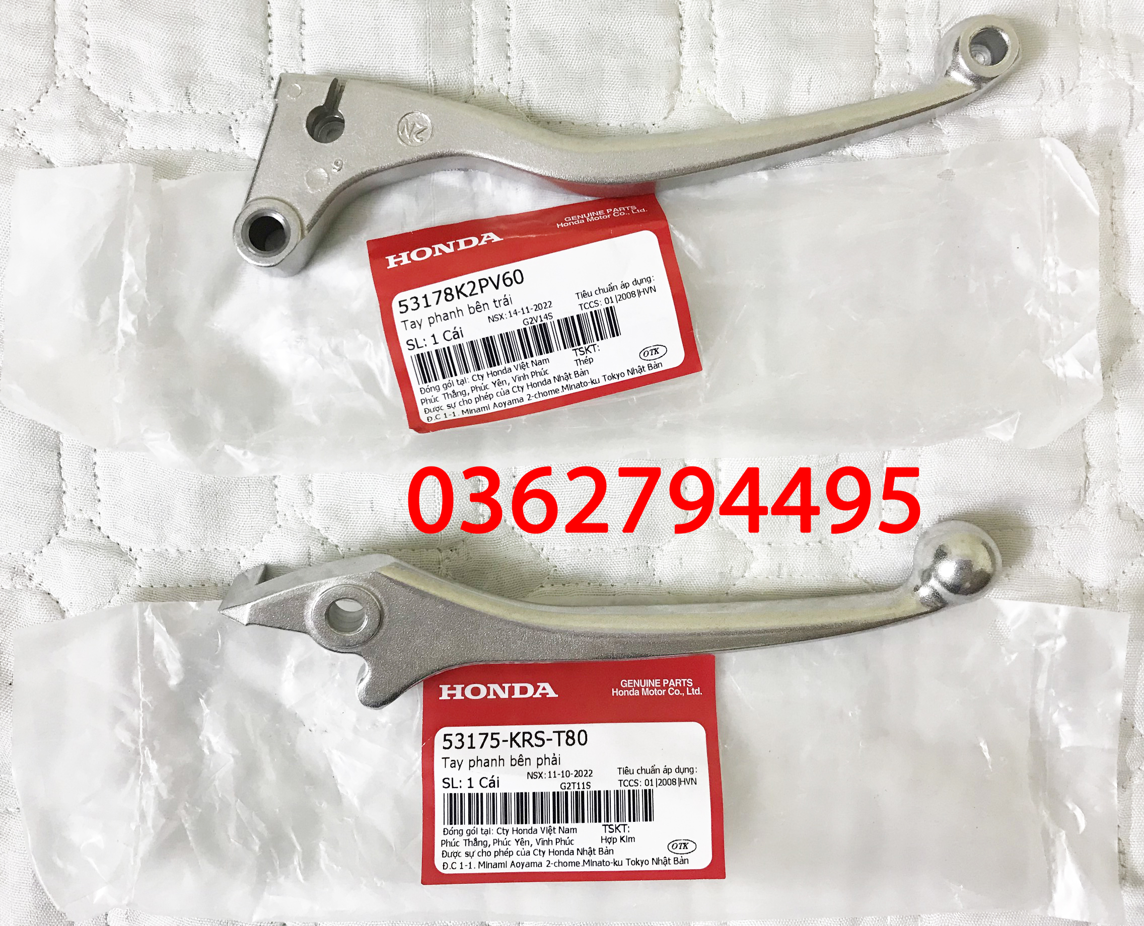 Cặp tay thắng/tay phanh/ tay côn winner x 2022 v3 zin chính hãng honda