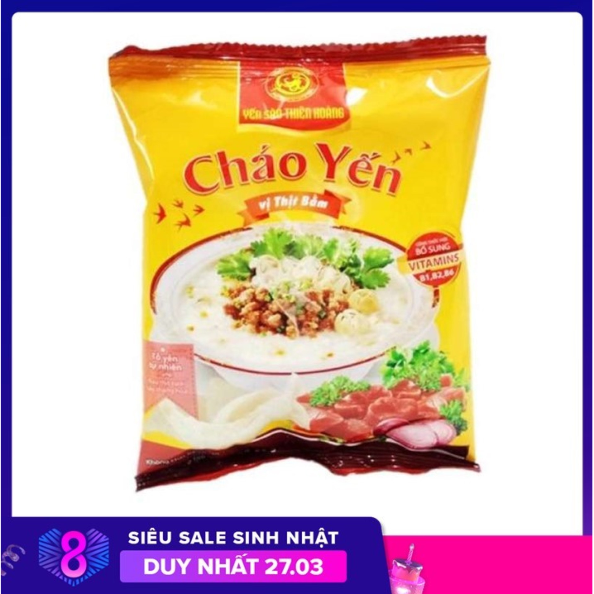 Siêu sale 10 gói cháo yến tổ thiên hoàng ngon ngon