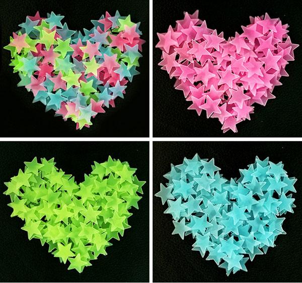 [HCM]100 Ngôi Sao Dán Tường Dạ Quang phát sáng tuỵệt đẹp - Nem Exclusive