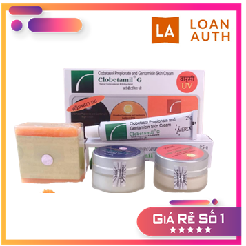 Kem giảm nám tàn nhang Clobetamil  chính hãng Thái Lan bộ 4 món hàng chuẩn kem ngã vàng-shop loan auth