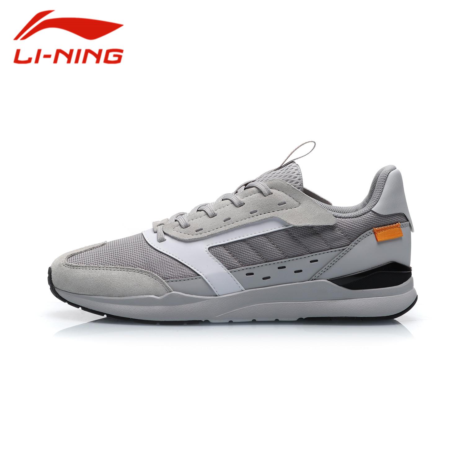 Giày thể thao lining nam mã agcp097 xám trắng, siêu phẩm săn sale 11.11