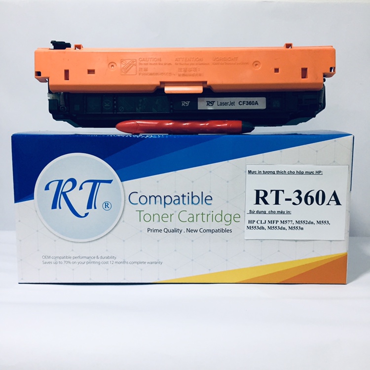 Hộp Mực in Laser màu HP 508A - RT CF360/61/62/63 - Dùng cho máy in HP 553N/ HP 553DN/ HP552 (giá tính trên 1 màu)