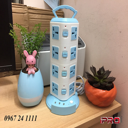 Ổ cắm điện cao cấp,Ổ Cắm Điện Đa Năng 4 Tầng 16 ổ cắm 3 Cổng USB(CH) xoay tròn, bảo hành 12 tháng