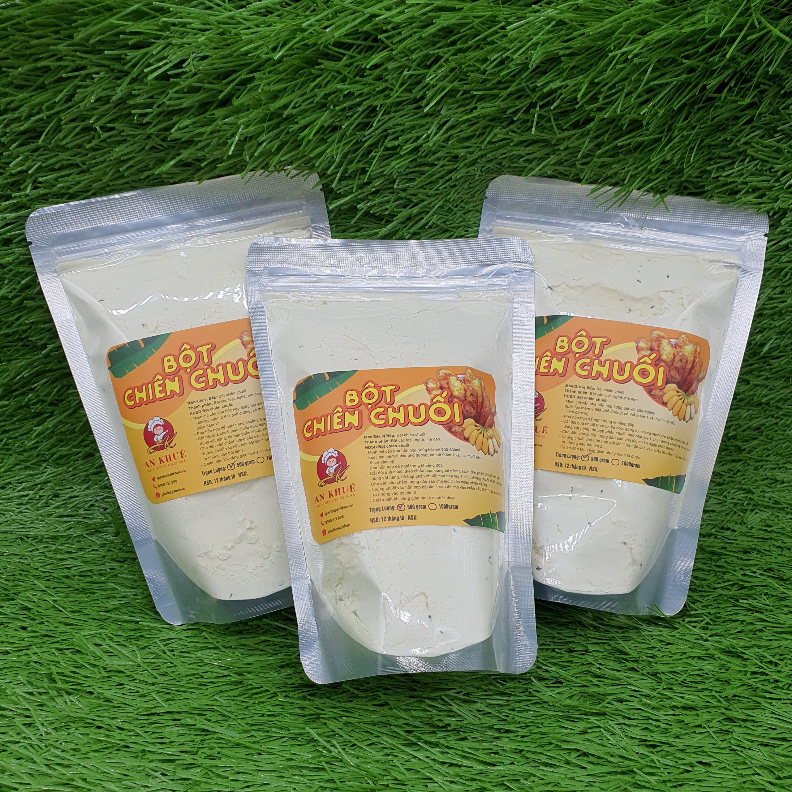 Bột làm bánh chuối chiên giòn túi 500gr