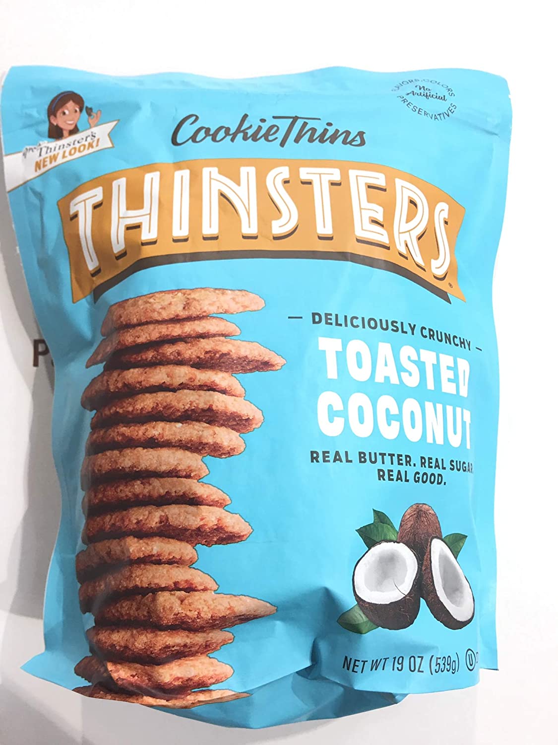 Bánh Quy Dừa Nướng Thinsters Toasted Coconut 539g