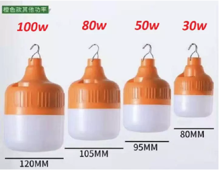 [ Bảo Hành 12 Tháng ] Bóng Đèn Tích Điện 100W và 120W Sạc Dây usb - Bóng Đèn LED Tích Điện Siêu Sáng 100W - Bóng Đèn Dự Trữ Điện - Bóng Đèn Dã Ngoại Sáng Hơn Bóng Đèn LED Tích Điện 50W