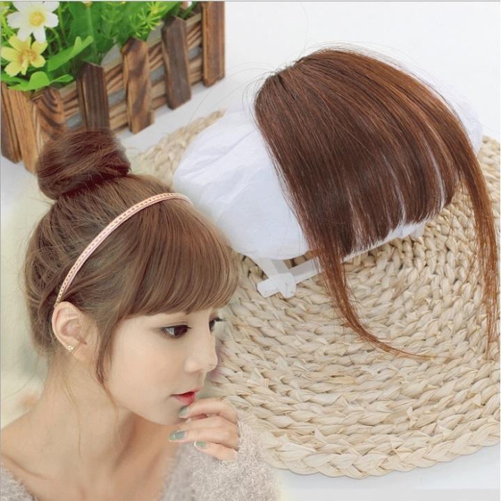 [HCM]Tóc kẹp mái ngố dễ thương , tóc kẹp nữ có 3 màu (đen , nâu , vàng)