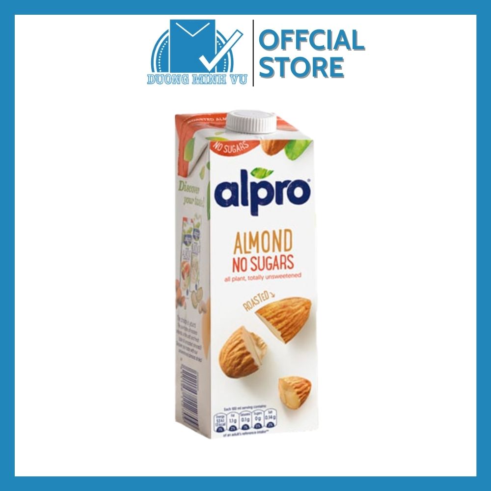 Thức uống hạnh nhân không đường bổ sung dinh dưỡng Alpro 1L