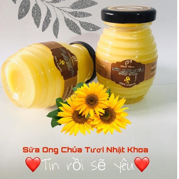 Sữa Ong Chúa tươi 100% Nguyên Chất, có kiểm định Attp, giá tại trại, mặt nạ dưỡng da.