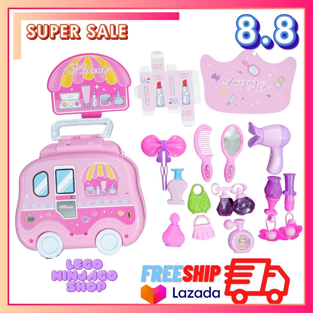 Đồ chơi trang điểm cho bé gái, Bộ đồ chơi trang điểm Dễ Dàng Làm Sạch bằng Nước và An Toàn Cho Bé Gái - NINJAGO SHOP