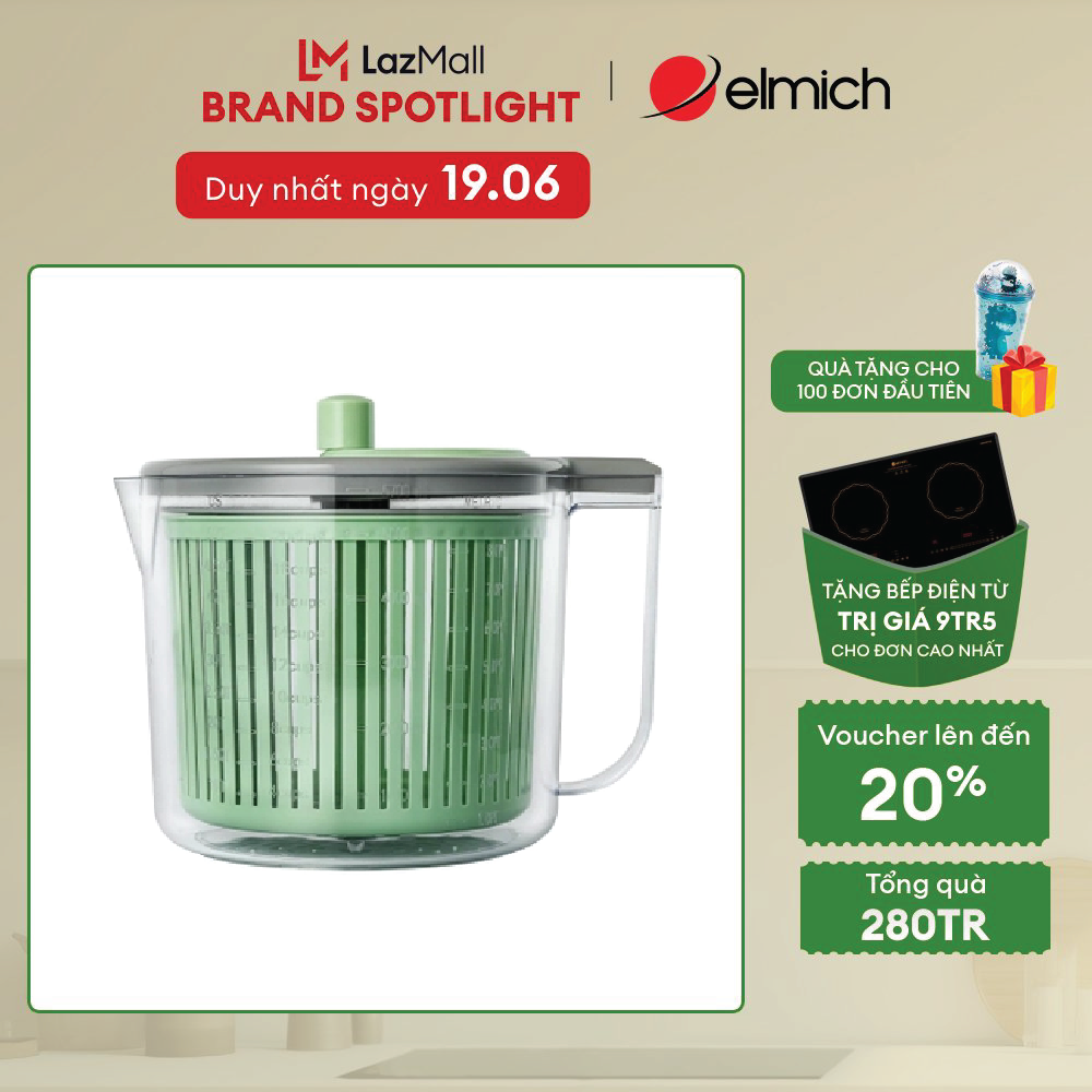 (Duy nhất từ ngày 25.06-29.06)Rổ quay rau Elmich EL8421