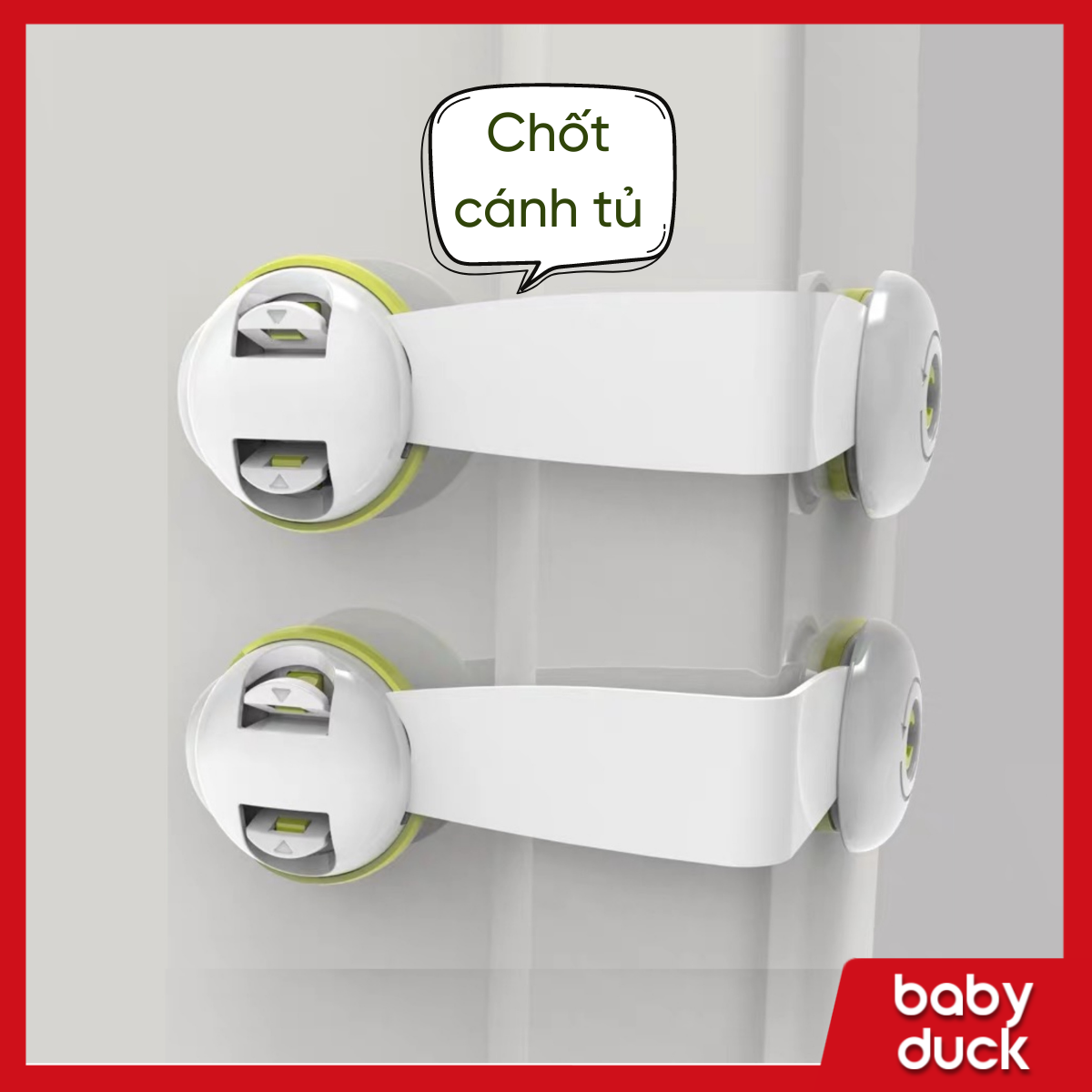 Khoá/chốt cài an toàn tủ lạnh cao cấp cho bé, chốt cánh tủ, chốt tủ lạnh, chốt cửa