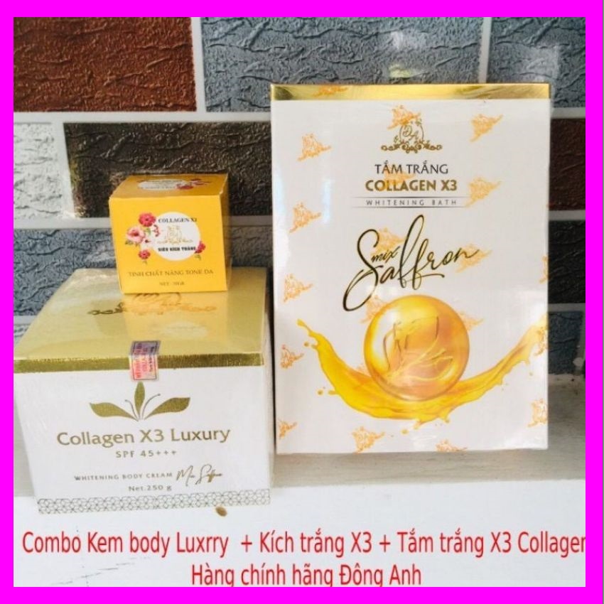 Kem body, kích trắng, tắm trắng collagen x3, dưỡng trắng da toàn thân - oaisea