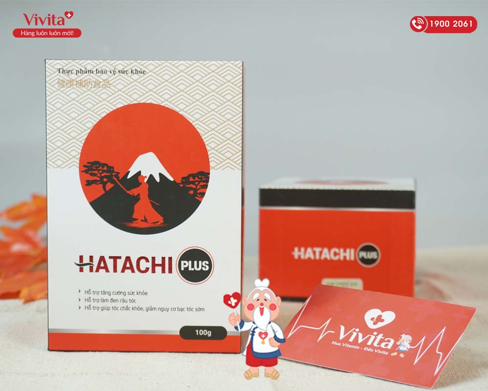 Hatachi Plus - cải thiện tóc bạc