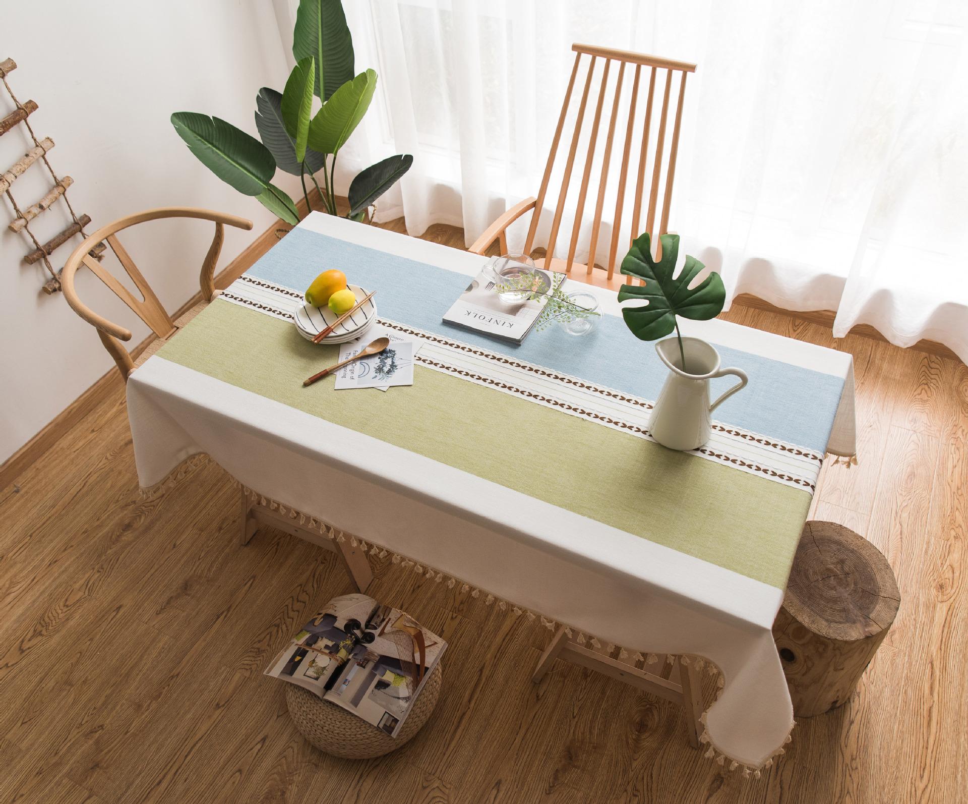 Khăn trải bàn vintage chống thấm tốt 140x180cm