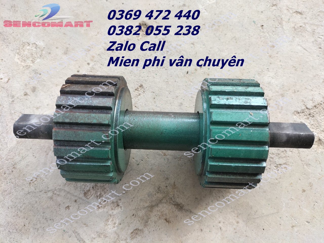 Trục máy ép cám S150 bằng thép siêu bền