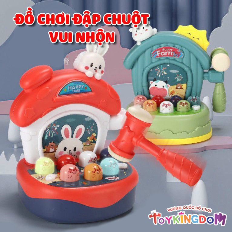 Đồ chơi đập chuột vui nhộn - Đồ chơi phát triển kỹ năng cơ bản cho bé - 5 Chế độ chơi - Đa dạng bài hát - Đồ chơi giải trí cho cả gia đình