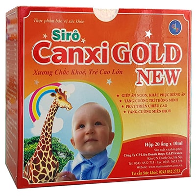 Siro Canxi Gold New - Hỗ trợ bổ sung canxi