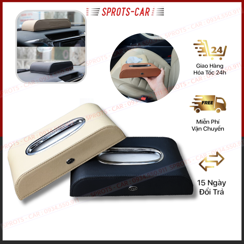 XIN Hộp Khăn Giấy Da Xe Hơi Khay Đựng Khăn Giấy Nội Thất Ô Tô Loại Ghế Ngồi Hộp Giấy Xe Hơi Kinh Doanh