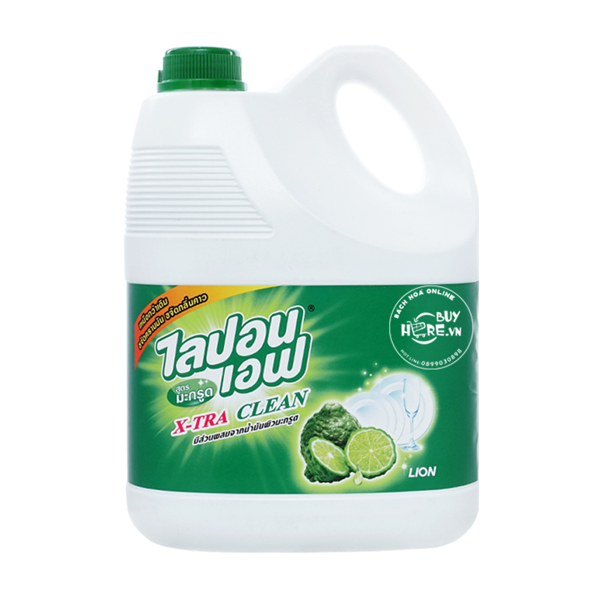 [HCM]Nước rửa chén Lipon can 3600ml Hàng Thái Lan [ Hàng Auth - Màu xanh lá hương dầu thơm Bergamot]