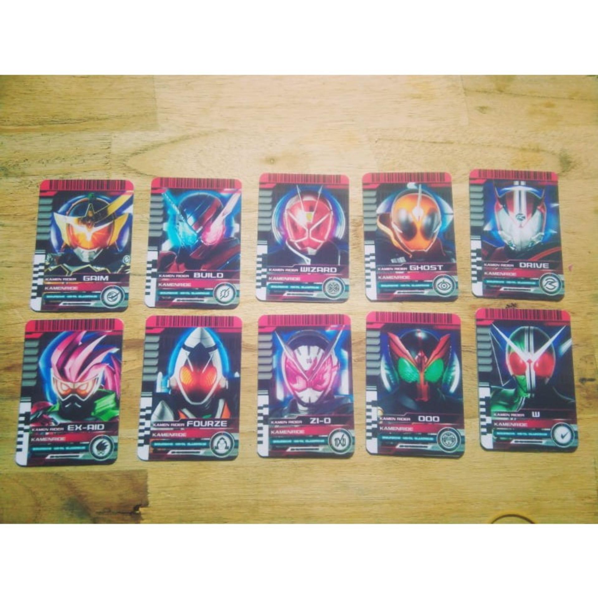 Mẫu Real - 10 thẻ Rider từ W- Zi-O đọc trong Driver - Kamen Rider Card - Kamishop