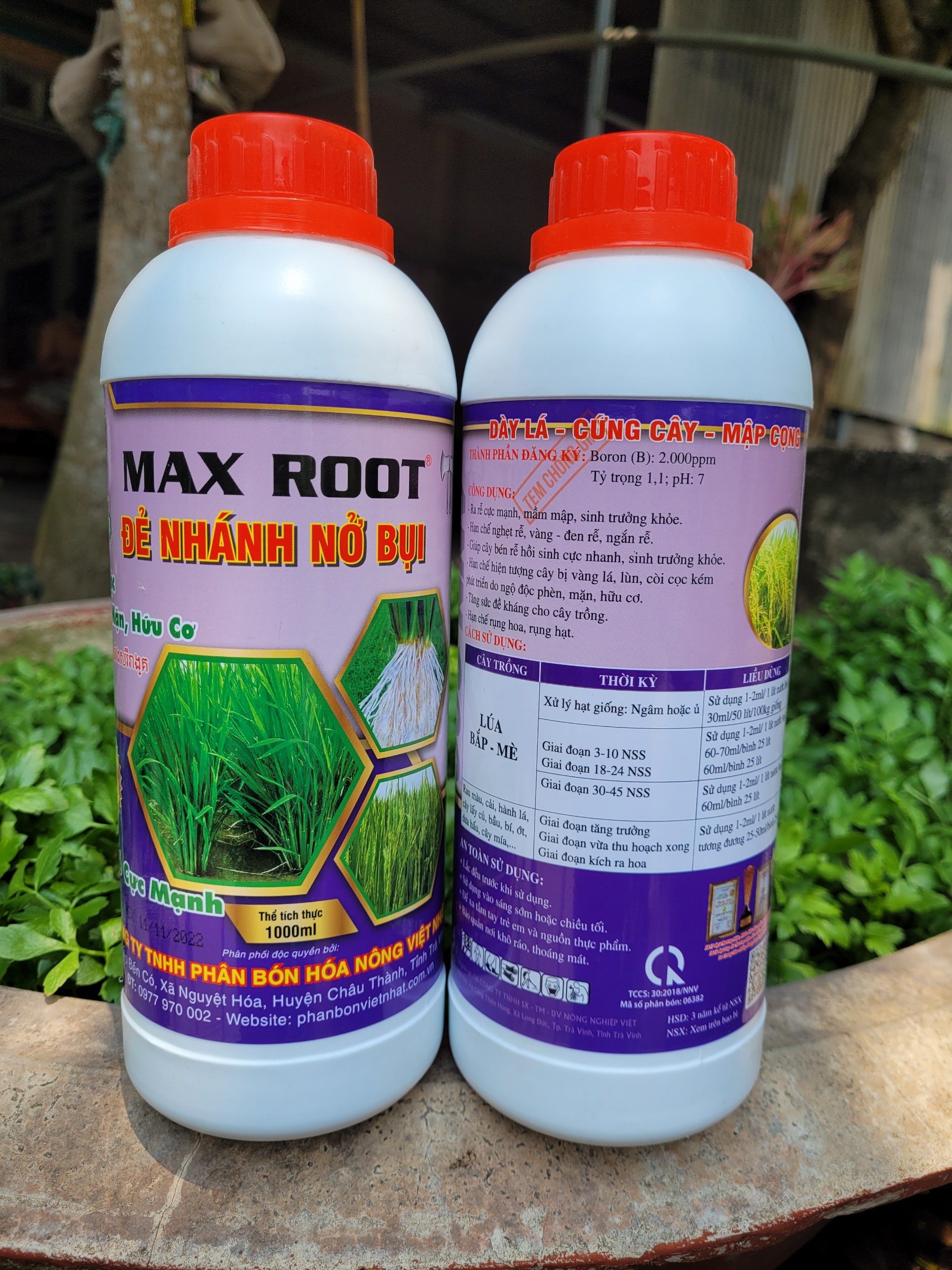 Phân bón lá đẻ nhánh nở bụi chai 1 lít giúp ra rễ, ra chồi, giải độc phèn, hữu cơ_thien thinh shop