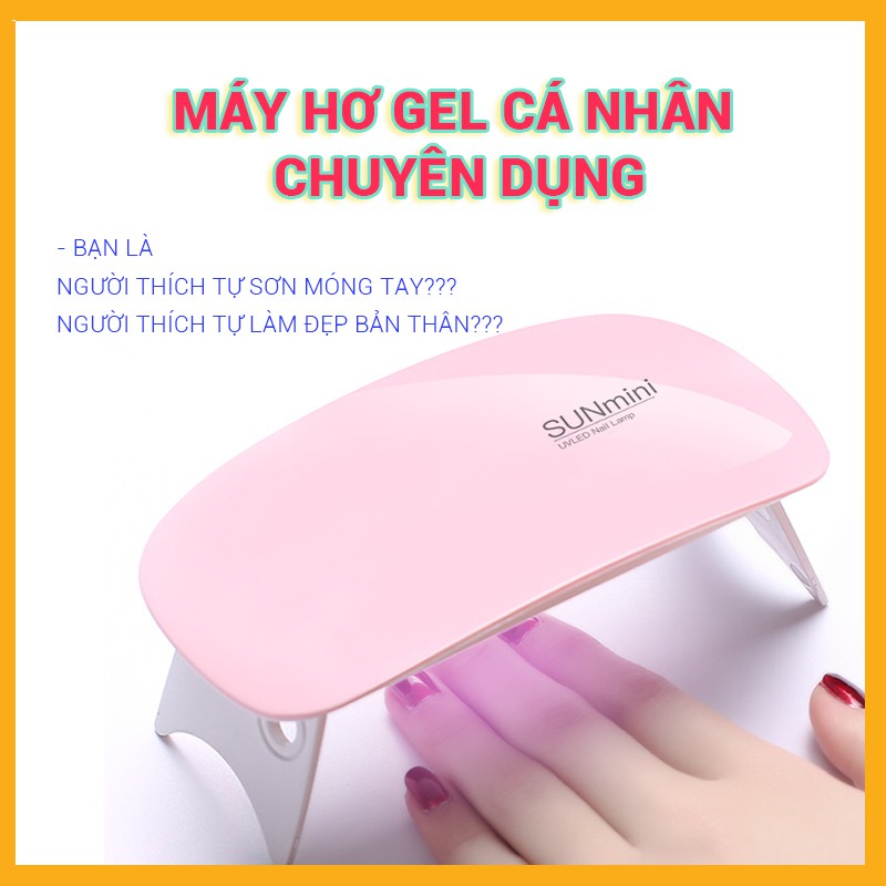 Máy Sấy Móng Tay Sun mini 6W Đèn Cho Móng Tay Máy Làm Móng Tay USB Xách Tay Nhỏ Cable Home Sử Dụng Đèn Soi Móng Sơn Móng Tay Máy Sấy Dụng Cụ Vẽ Móng
