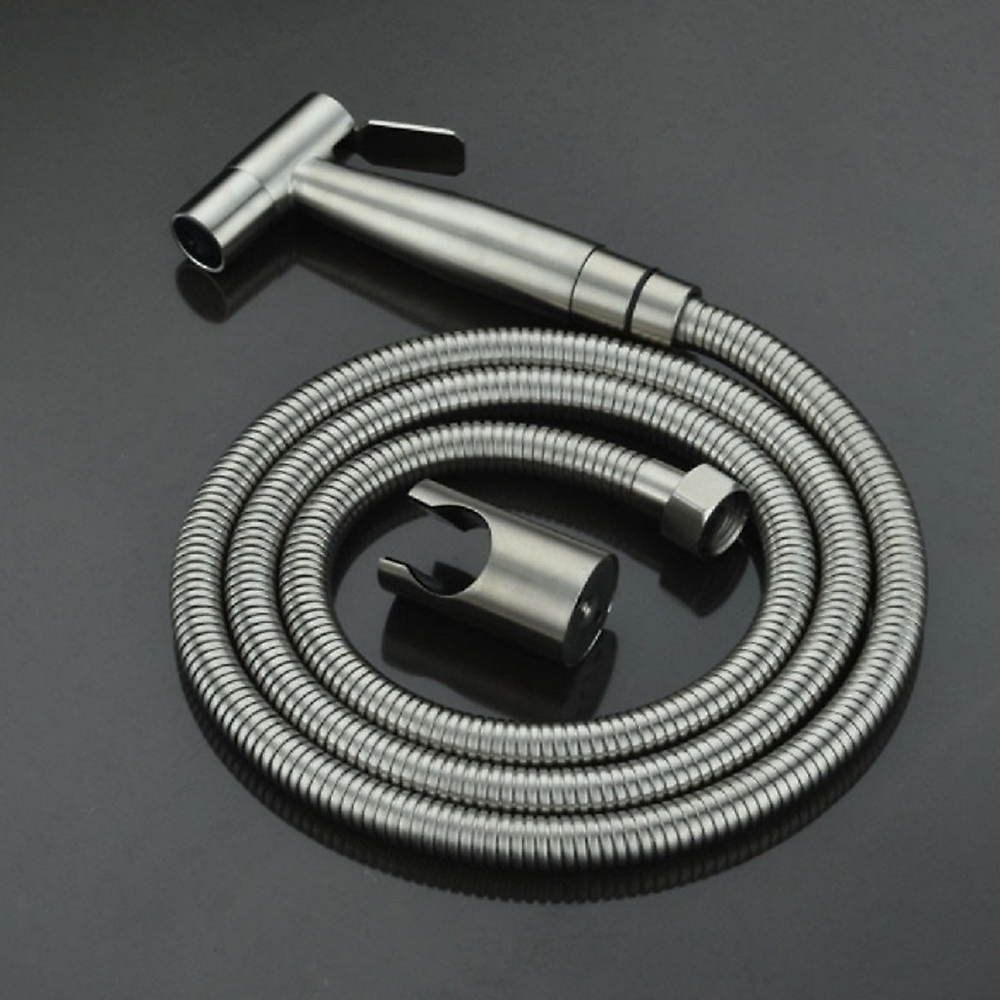 Bộ VÒI XỊT VỆ SINH INOX 304 DÂY 1M2,Vòi Xịt Vệ Sinh Bồn Cầu và Dây INOX 304 và cài xịt HÀNG CAO CẤP DÂY XỊT DÂY BỐ 3 LỚP BAO KHÔNG ĐỨT, Xịt vệ sinh toilet inox304 Vòi xịt vệ sinh inox304 cao cấp + Dây 1,2m chống xoắn