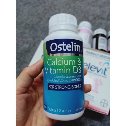 Ostelin canxi & vitamin d3, canxi cho bà bầu, 130 viên