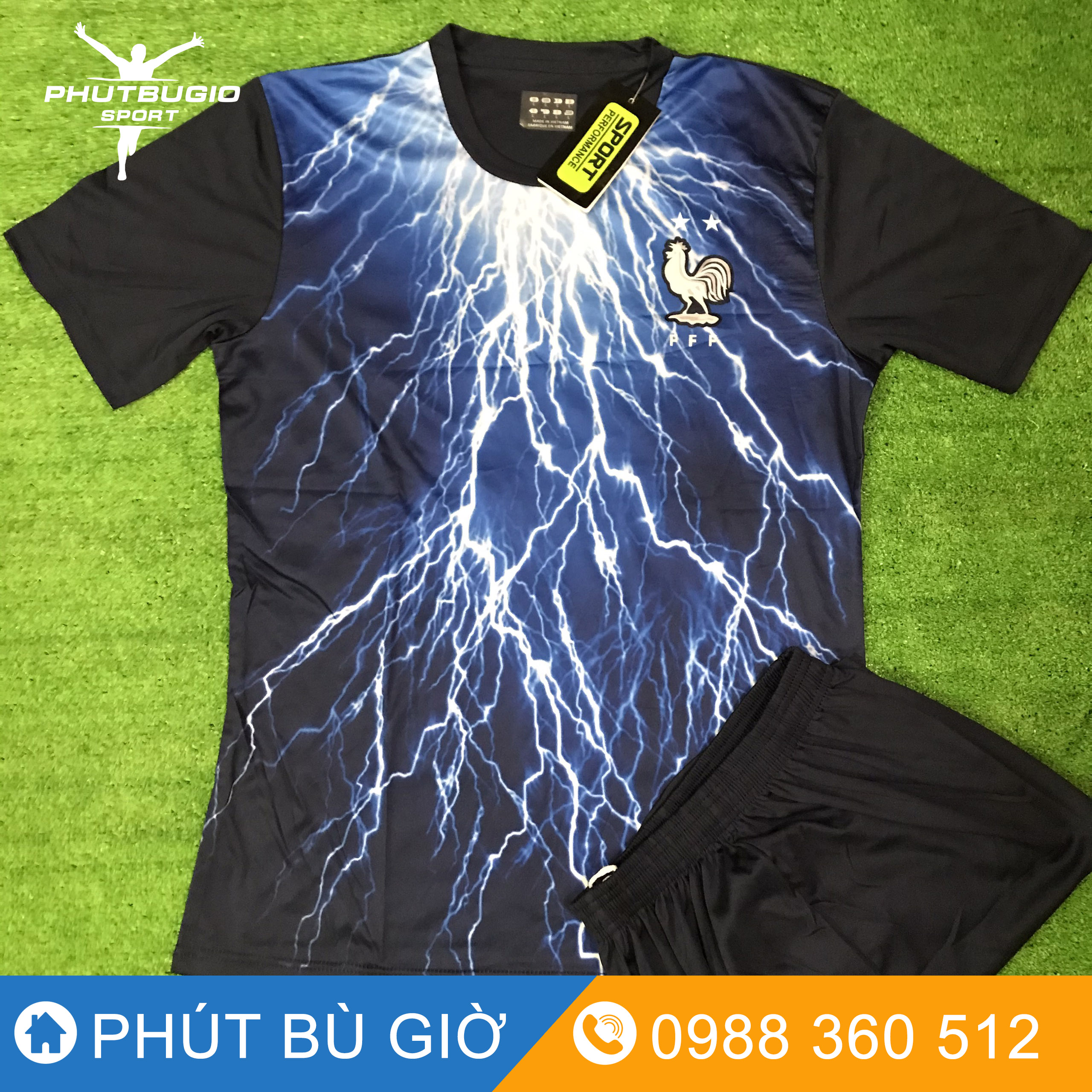 [ẢNH THẬT] Bộ quần áo bóng đá ĐỘI TUYỂN PHÁP ĐỦ MÀU mới nhất THUN LẠNH CAO CẤP - Quần áo bóng đá chất tốt / Phút Bù Giờ Sports