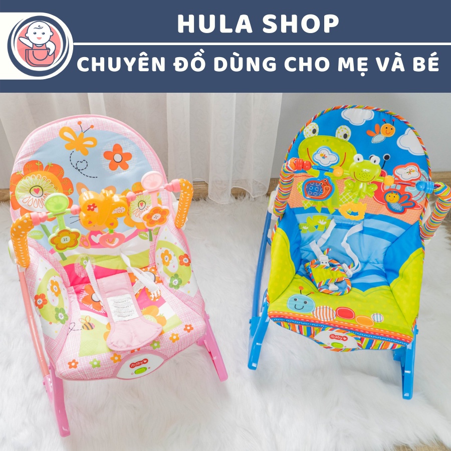 Ghế rung bập bênh cao cấp có nhạc cho bé trai, bé gái