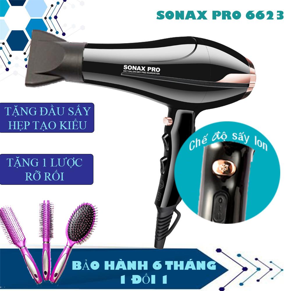 Máy sấy tóc sonax pro 3 mức nhiệt, có sấy ion