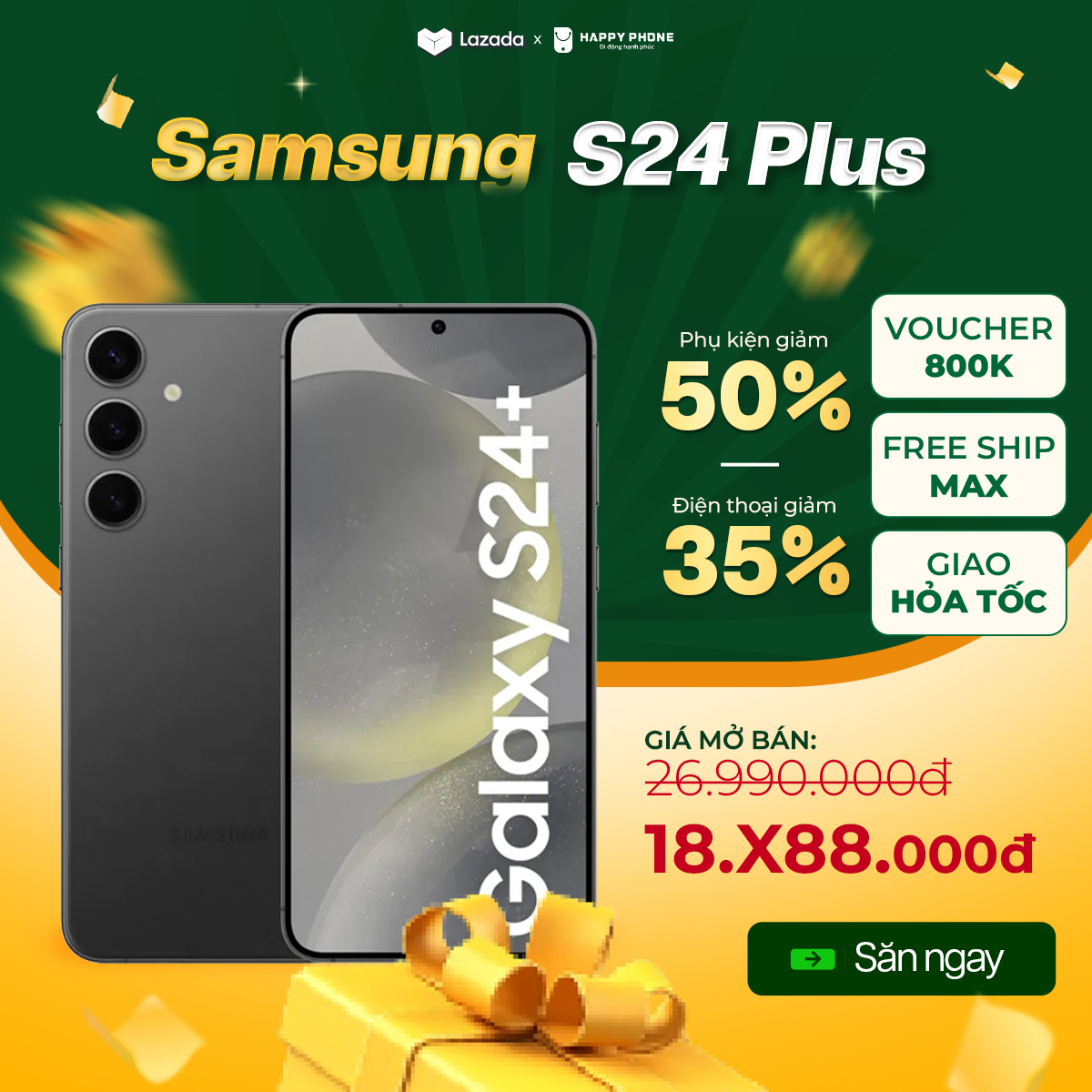 Điện thoại samsung galaxy s24 plus - hàng chính hãng, mới 100%, nguyên seal