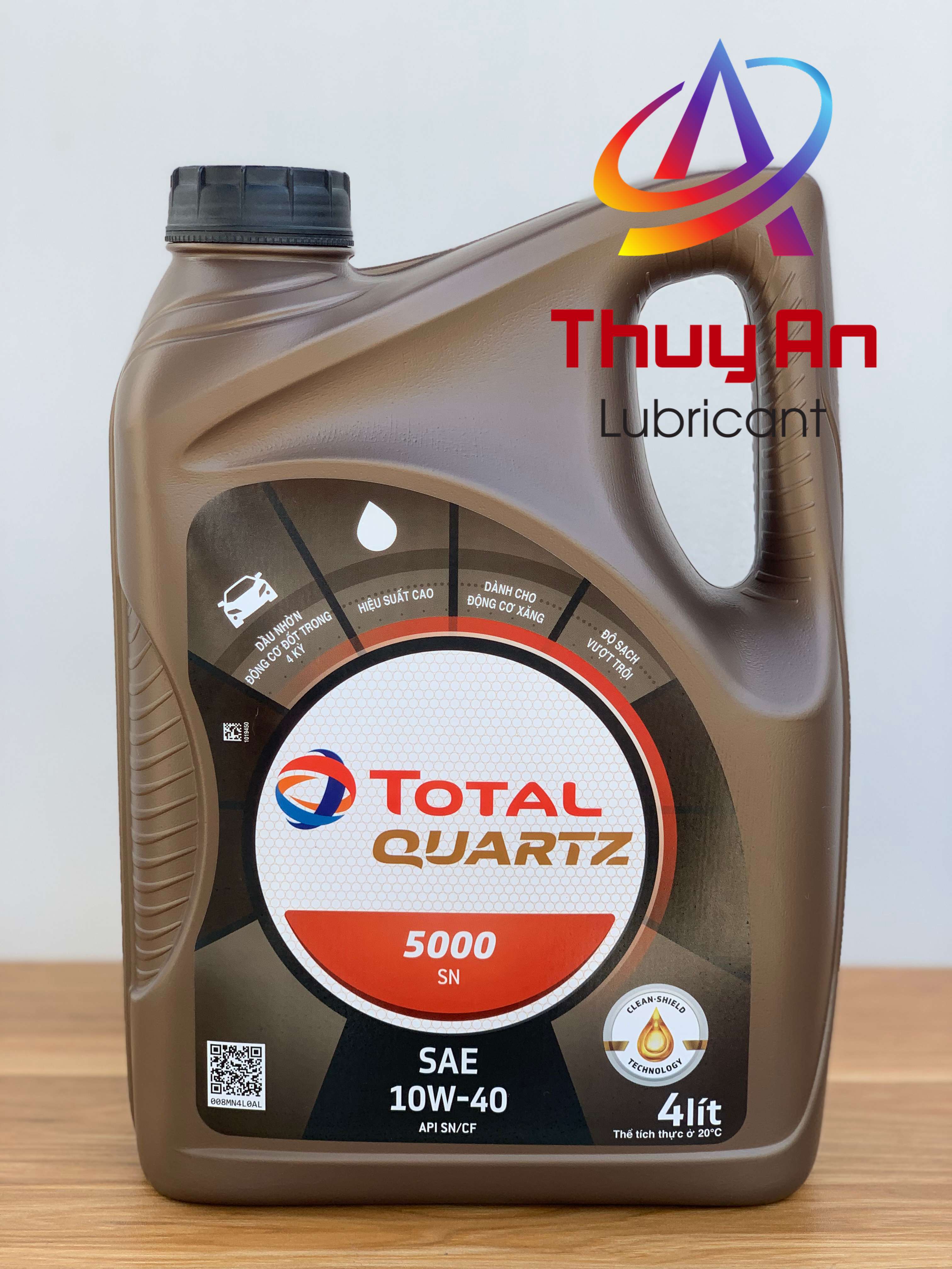 Nhớt ôtô total quartz 5000 sn 10w-40 - dầu gốc khoáng cao cấp sử dụng động cơ xăng & diesel