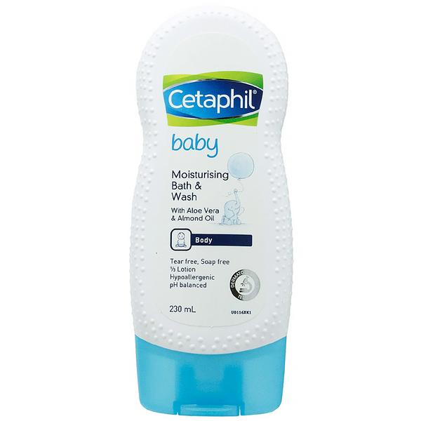 Sữa tắm dưỡng ẩm cho bé Cetaphil Baby Moisturising Bath & Wash 230 ml