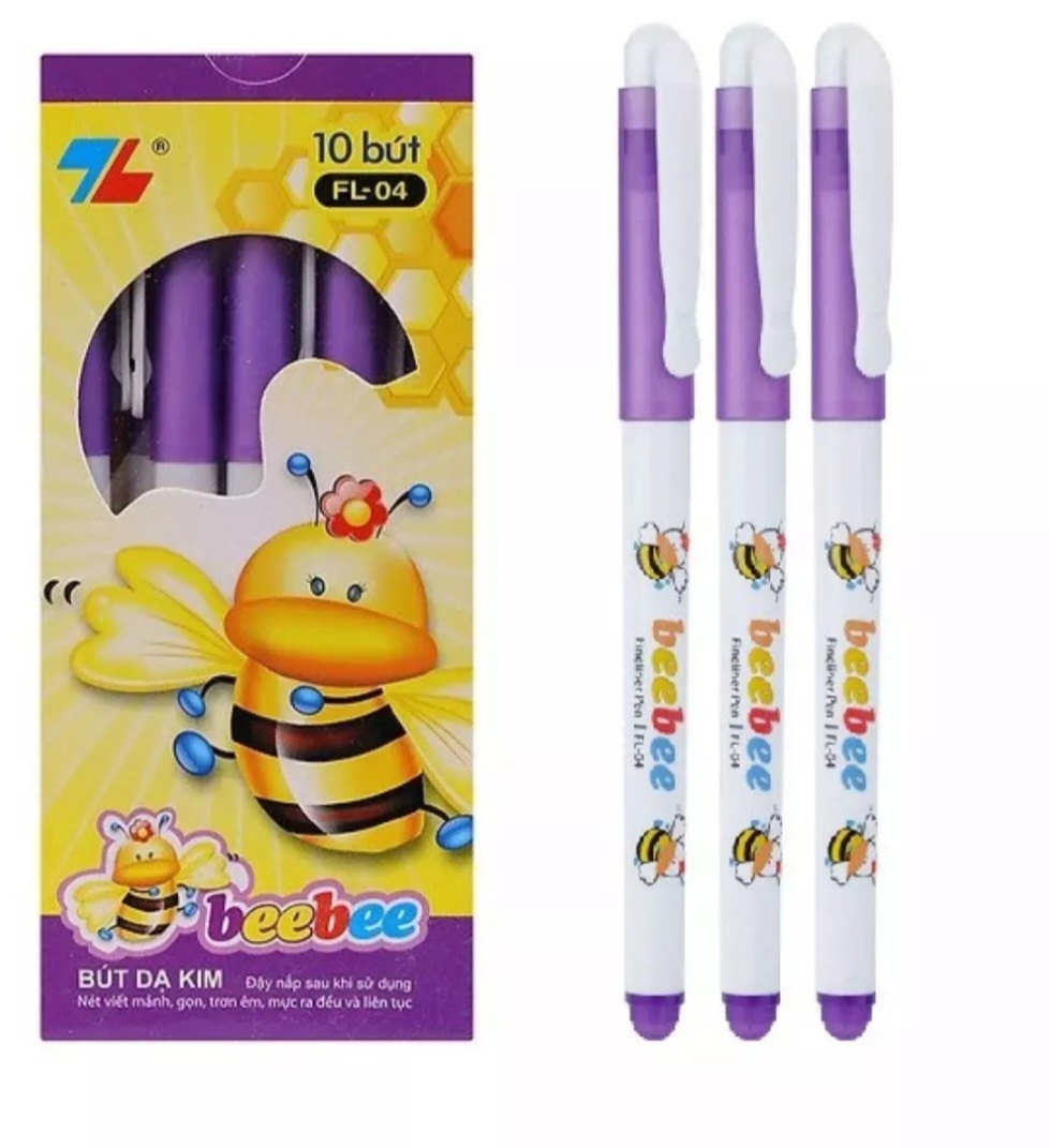 Bút dạ kim bebe fl-04 nét 0.3mm học sinh - điểm 10 thiên long - nét bút đều đậm