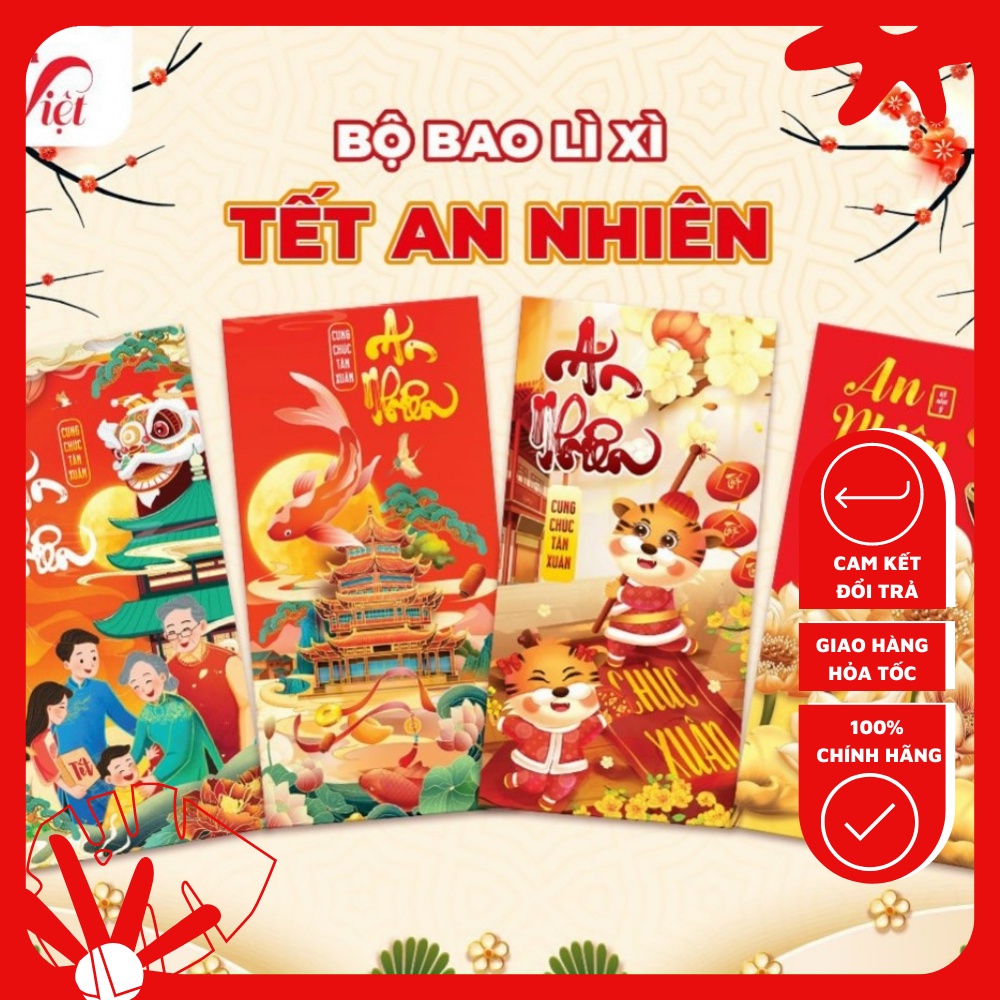 Bao lì xì tết,lì xì tết 2022 đẹp giá rẻ ⚡combo 50 bao theo yêu cầu-lala_store.vn