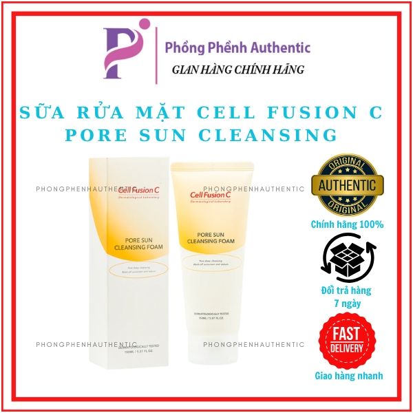 Sữa Rửa Mặt Dưỡng Sáng Cell Fusion C Pore Sun 150ML