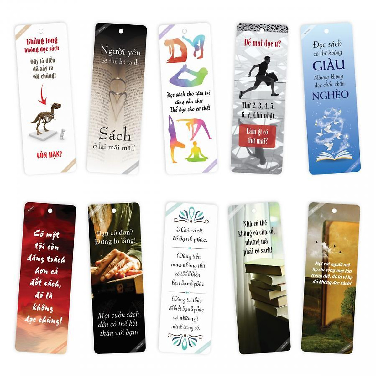 Bookmark đánh dấu trang sách hình thanh dài họa tiết ngẫu nhiên