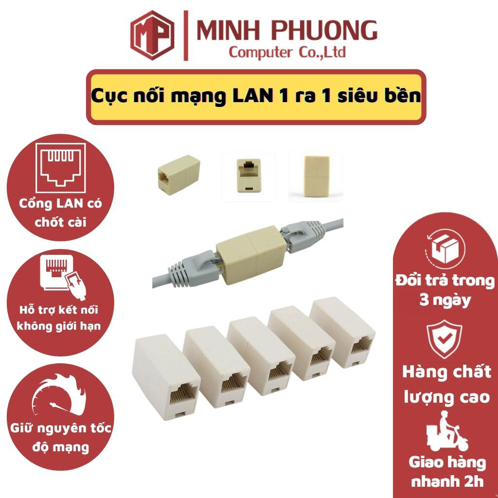 Đầu nối mạng rj45 1 ra 1 combo 10 cái