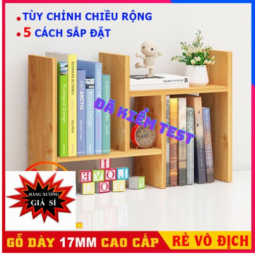 Kệ sách gỗ - kệ sách để bàn- kệ để sách để bàn làm việc chất liệu gỗ cao cấp-kệ sách mini tiện lợi - kệ sách lắp ghép