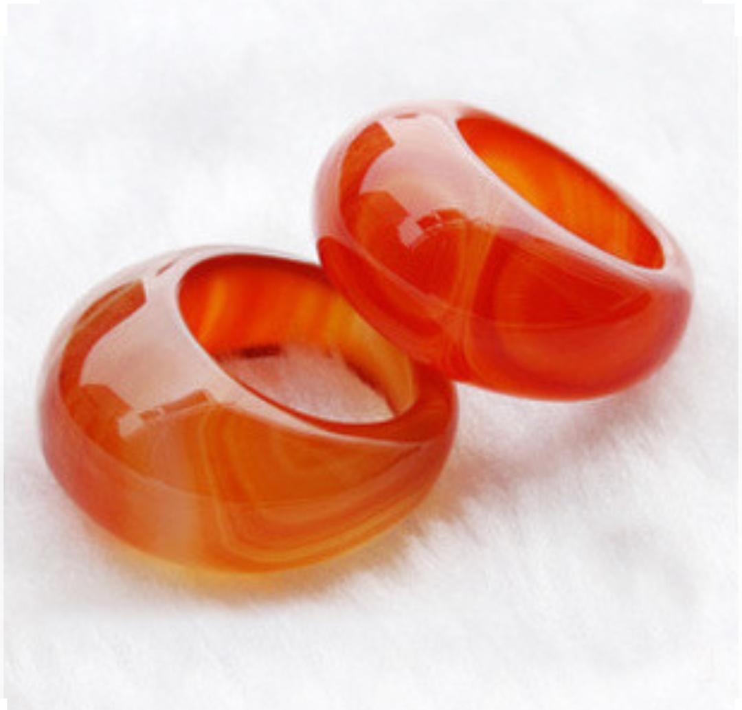 [HCM]Nhẫn mã não đỏ dáng cao - xưởng buôn đá phong thủy Huỳnh Đào