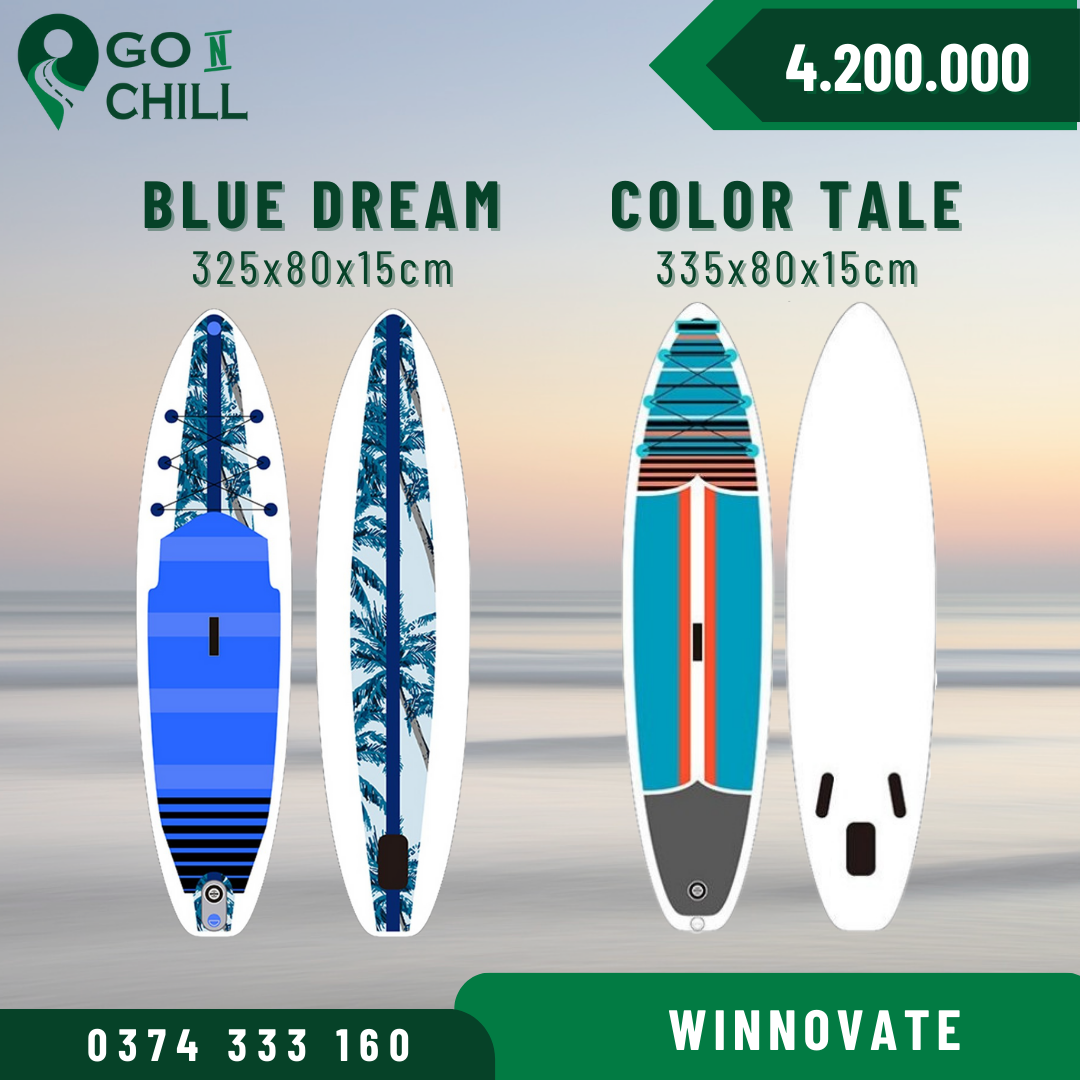 Thuyền SUP, ván SUP, ván chèo đứng thuyền bơm hơi giá rẻ - Winnovates SUP Board