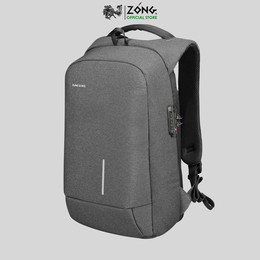 Ba lô laptop thông minh chống trộm có khóa số 15.6inch – KINGSONS – Anti-thief