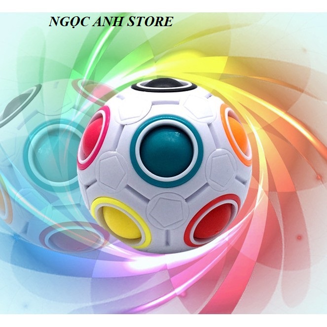 Rubik quả cầu Magic Ball, Rubik quả bóng cầu vồng Rainbow Ball hàng chuẩn đẹp