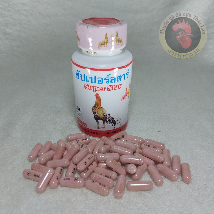 [HCM]SUPER STAR - thuốc dành cho gà đá - bổ gân  cứng xương - 1 hủ / 100 viên