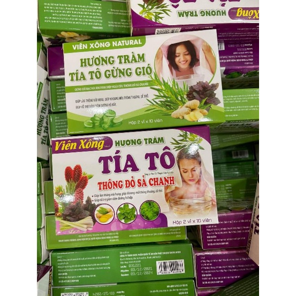 Viên xông natural hương tràm