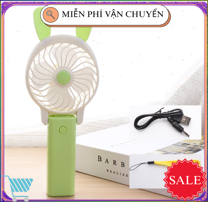 Quạt tích điện mini dễ thương v1 - thiết kế cầm tay cao cấp