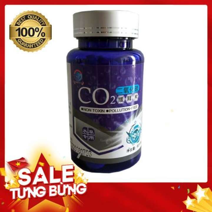 Viên sục khí CO2 cho bể cá cảnh, tép cảnh - Hộp 60 Viên Nén