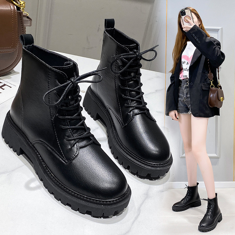 Giày bốt nữ cao cổ phong cách thời trang siêu đẹp mẫu mới nhất năm 2021 hot trend, giày boot nữ đế cao 5cm đi học, đi làm